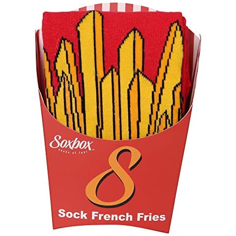 Unisex TEW 1 Pack Design Ankle Socks - UK 6-11/EU 39-45 - Fries Cover