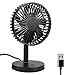 Produktbild Vegena USB Ventilator, Mini USB Tischventilator Fan 3 Geschwindigkeiten Lüfter Geräuscharm mit Windrichtung Einstellbar tragbar und persönlich für den Schreibtisch Büro Zimmer Schwarz