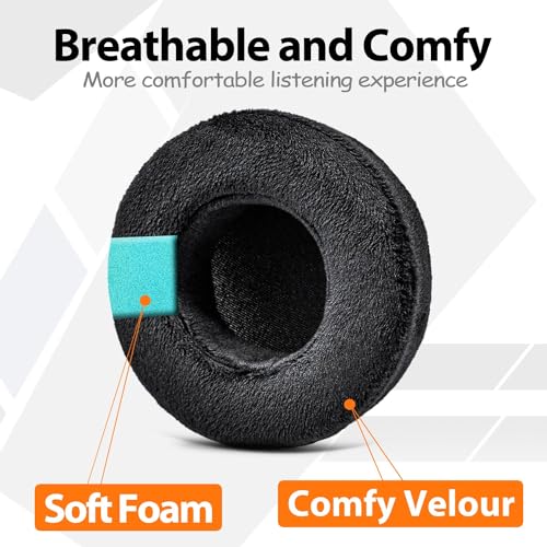 Almohadillas de Repuesto para Audífonos Hesh Wired y Hesh 2 Wireless de TRANSTEK con Espuma de Memoria Más Gruesa y Agujero Interior Más Profundo (Terciopelo) miniatura 5