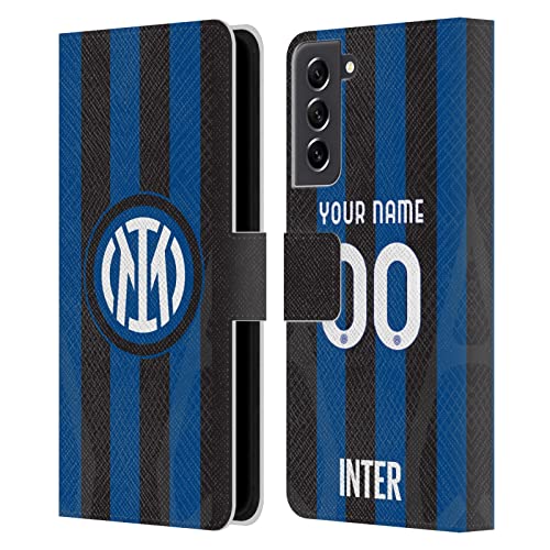 Carcasa de cuero Inter Milan para Samsung S21 FE 5G funda libro con escudo oficial de casa
