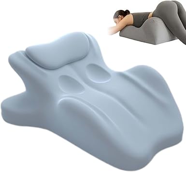 Intimacy Pillow, Wedge Pillow for Doggy, 27 Degree Couples Pillow, 27Angle Perfect Position for Couples with Removable Protective Cover, Depth Support for Sitting and Lying Blue