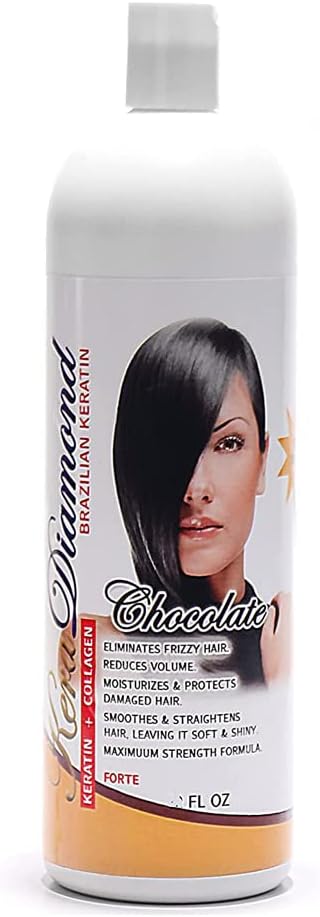 Kera Diamond Keratin Treatment Chocolate Restore w/Vitaminas 16FL Oz
