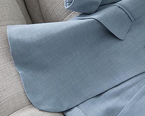 Dawwoti Blazers para mulheres manga longa casaco fino um botão escritório terno jaqueta longa blazer