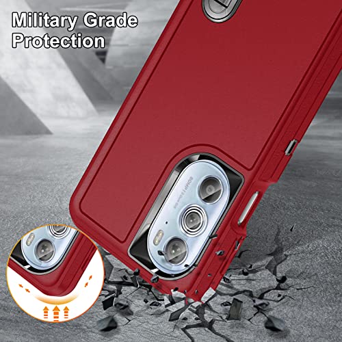 Funda para Moto Edge Plus 2022 protectora de 3 capas silicona antichoque 5