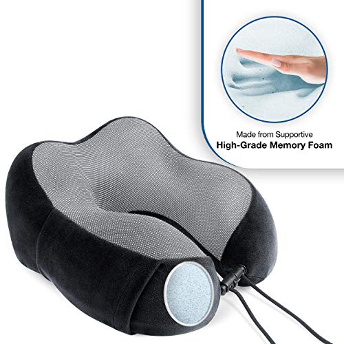 Almohada de espuma viscoelástica ajustable para viaje miniatura 3