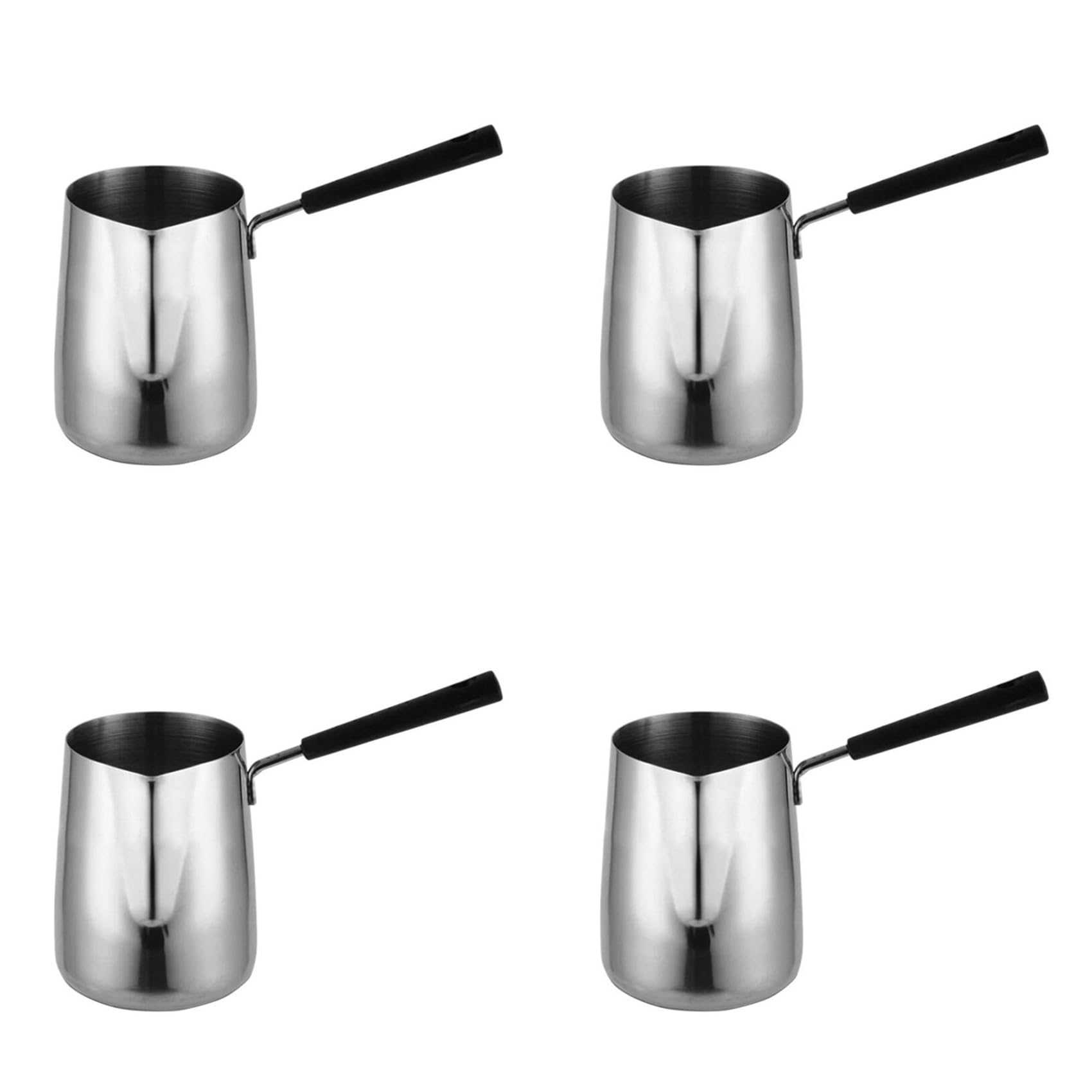 Vjsujehgy 4X Long Handle Wax Melting Pot Candle Soap Melts Pot Scented Wax Metal Coffee Pitcher Latte Milk Frothing Jug, 350ML