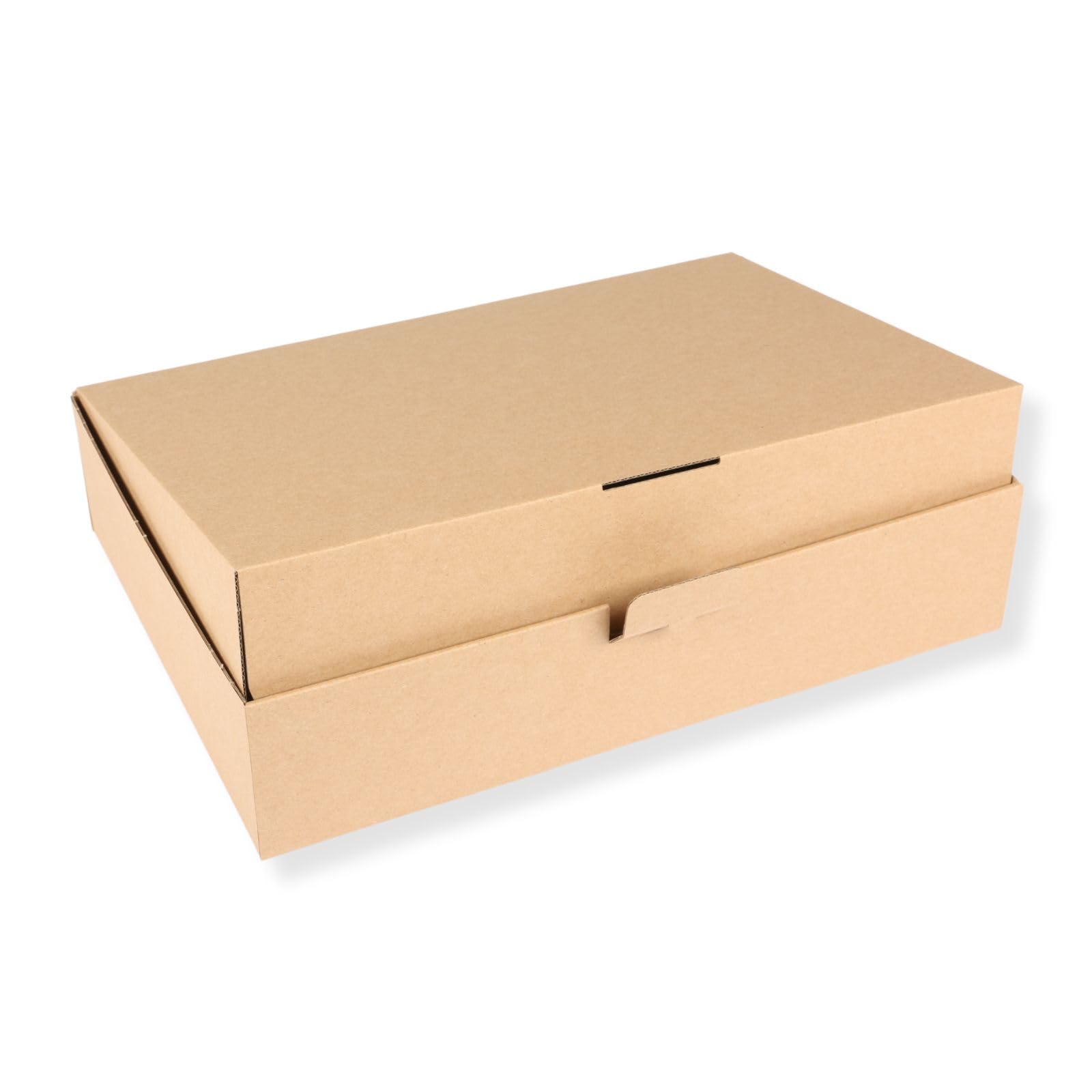 Karton 350 x 250 x 80 mm mit Seitenverschluss (200 Stück), DHL Kleinpaket, Versandkarton, Faltkarton, Schachtel, braun