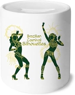 DIYthinker Hula Outline Brazilian Brazil Cultural Money Box Ceramic Coin Case Piggy Bank Gift