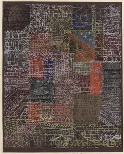 Paul Klee affiche Structurel II pour décoration salon moderne et bureau