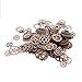 Aokbean 150 Gram Assorted Vintage Mixed Color Metal Gears Steampunk Jewelry Making Resin Charms Cog Watch Wheel (Copper)