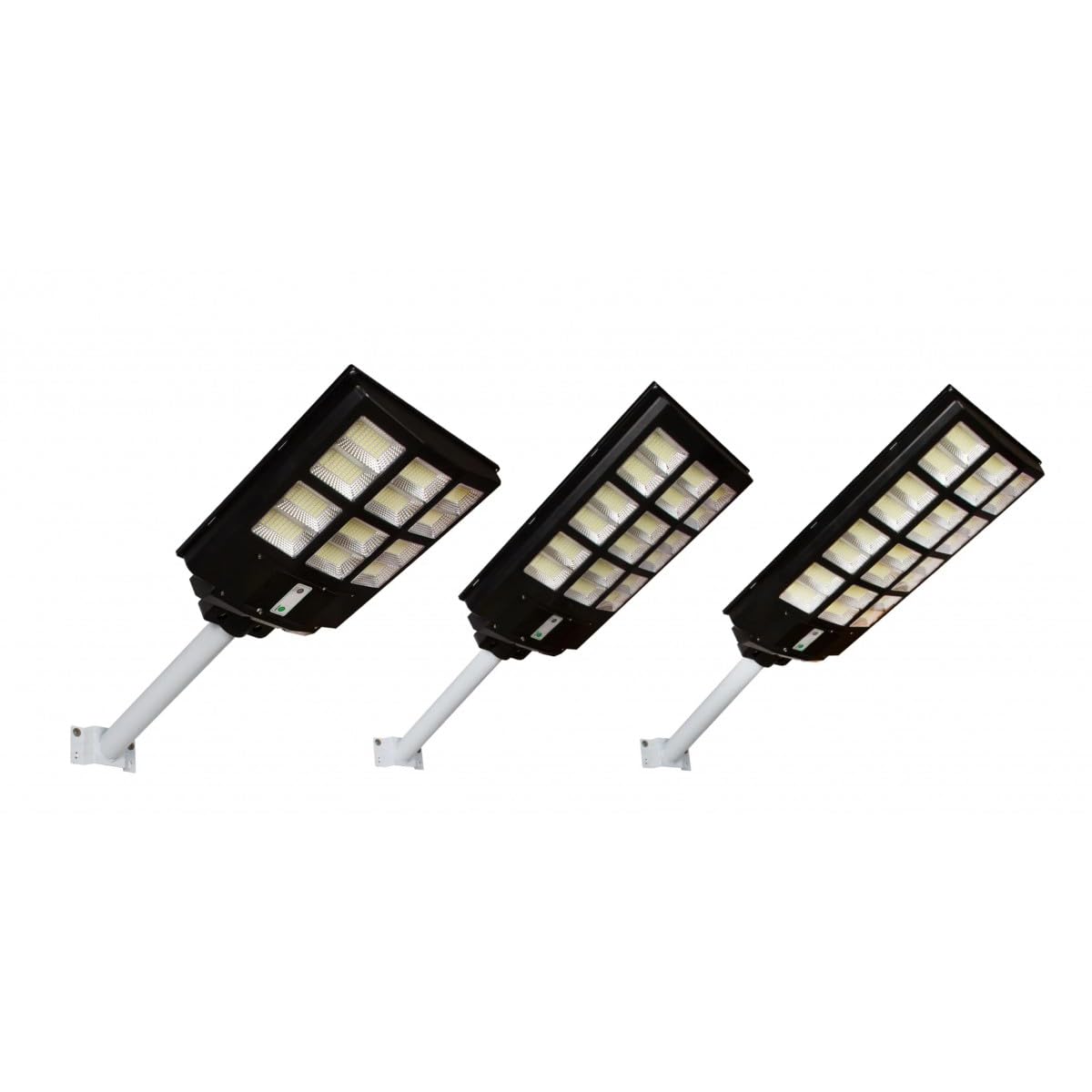 JANDEI - Lampione solare, potente 4000 lumen, con sensore di movimento, telecomando incluso, luce bianca fredda 6000k, faretto solare, luce per giardino, patio (palo incluso)