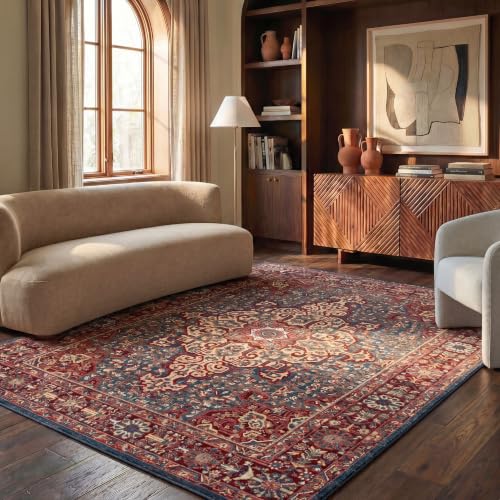 SAFAVIEH Kashan Blue/Red