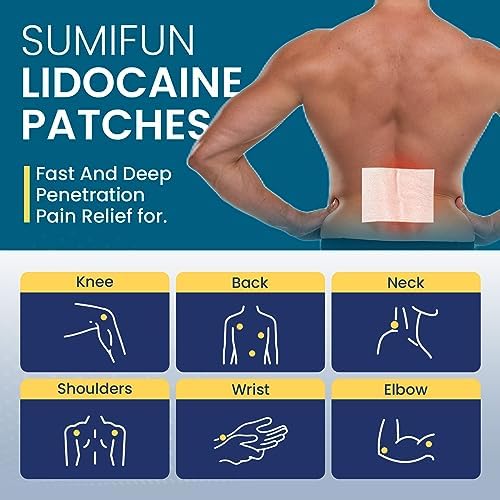 Sumifun 4% Lidocaine Pain Relief Patches 30 Count(Pack of 1) - 3