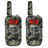Retevis RT33 Walkie Talkies for Kids, Toys for 4-12 Year Old Kids, Flashlight VOX, Walkie Talkies for Adventure, Army Games, Camping(Camouflage,1 Pair)