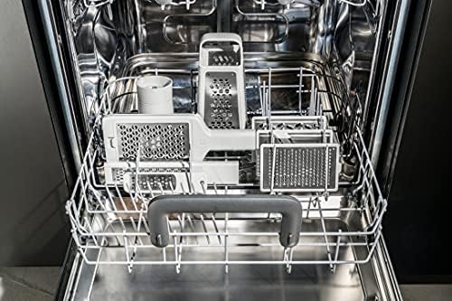 ZWILLING 1009797 Z-Cut Stainless Steel Multi-Grater, Multifunctional, 4 Interchangeable Blade Inserts, Two-Way Grating Technology, Integrated Drip-Tray, Grey