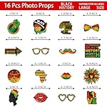 Black History Month Decorations Photo Booth Props Black History Decorations African American Festival Holiday Party Photo Booth Props Kit for Classroom School - Image 5
