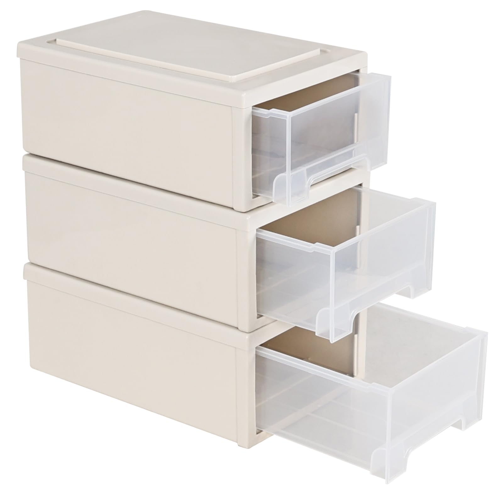 Amazon｜Doryh 6クォート プラスチック 積み重ね収納 引き出しチェスト
