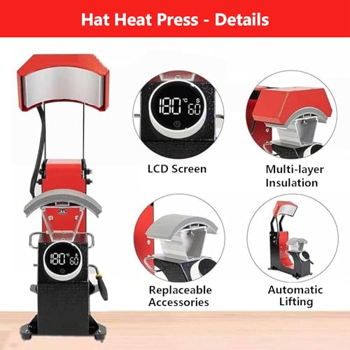 Máquina de termo fijado para gorras 310W 3 en 1 miniatura 3