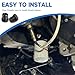 Ongfuwu 2PCS Oil Filter Adapter, 1/2x28 to 3/4x16 Vehicle Thread Adapter with Rubber Washer, Metal Automotive Thread Protector Replacement, Car Accessories for SUV Truck (3/4x16)
