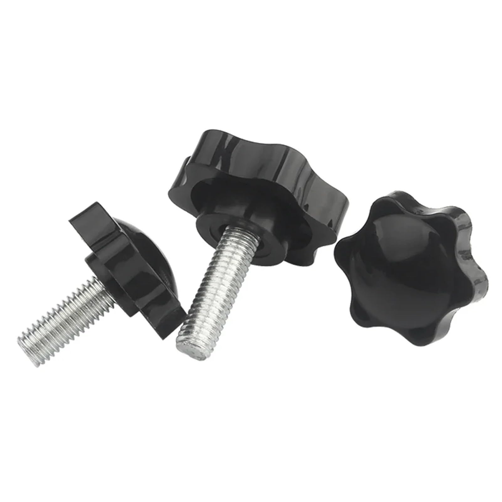 5 uds M5 M6 M8 tornillo de sujeción de hilo de estrella tornillo de apriete de baquelita equipo Industrial acero plástico(M5x10mm)