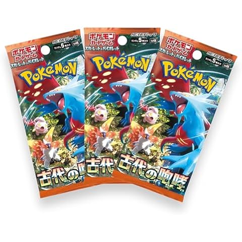 3 x Ancient Roar Japanese Pokémon Booster Packs Cover