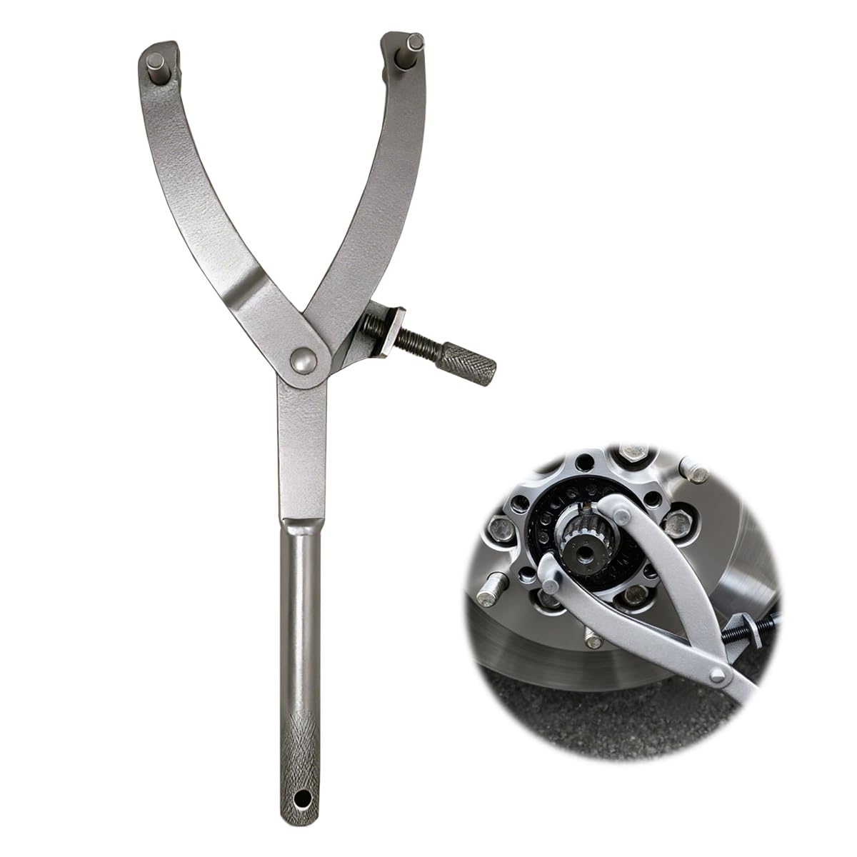 Chiave Blocca Volano, Strumento Chiave Frizione Regolabile, Chiave Frizione Regolabile per Volano, Strumento di Blocco per Moto e Scooter, per la Rimozione di Frizioni e Variatori