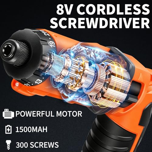 ENERTWIST 8V Cordless Screwdriver
