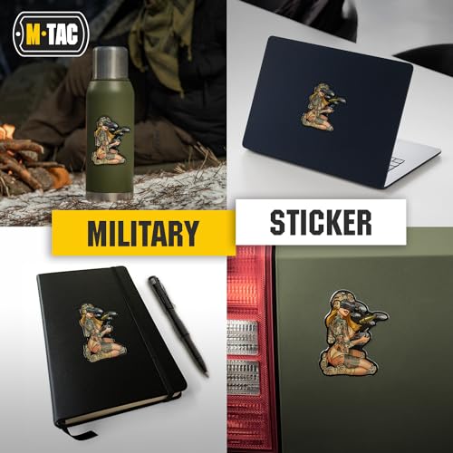 Image of M-Tac Morale Sticker Tactical Girl - 3D Tactical Military Sticker for Laptop, Tablet, Phone, Notebook, Car Bumper, Hard Hat (#6 Japan)