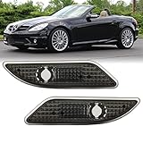 USR DEPO 05-11 R171 SLK Light Smoke Bumper Side Marker Light Assembly (Left + Right) Set Compatible For 2005-2011 Mercedes R171 SLK