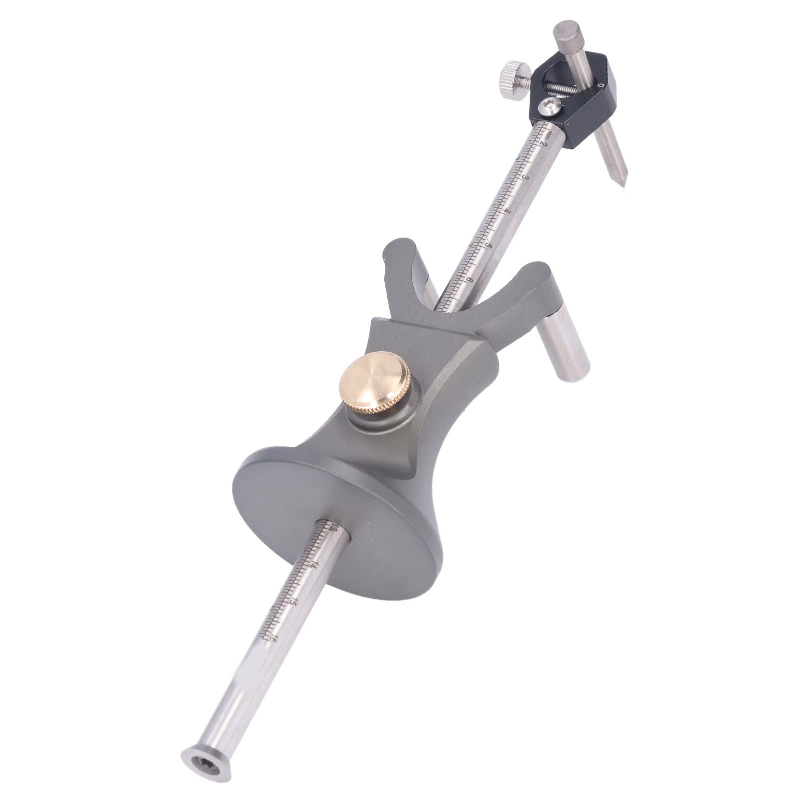 Herramienta de Trazado de Madera con Calibre de Marcado, Estructura Duradera de Aleación de Aluminio, Trazador de Doble Propósito para Carpintería y Manualidades, Ideal para Cerámica y