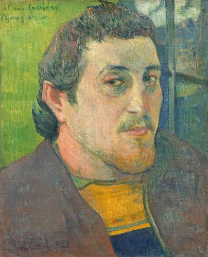 Tableau toile Paul Gauguin 60x90cm autoportrait pour décoration murale