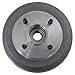 TRQ Rear Brake Drum Set Driver & Passenger Side Compatible with 2000-2008 Ford Focus