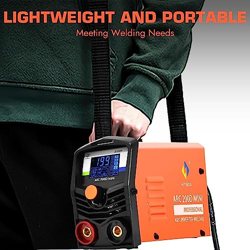 HITBOX 240V Mini ARC Welder, Compact Stick Welding Machine with IGBT Inverter, Digital LED Display, Hot Start & ARC Force for Home DIY 5 HITBOX 240V Mini ARC Welder, Compact Stick Welding Machine with IGBT Inverter, Digital LED Display, Hot Start & ARC Force for Home DIY - Image 5