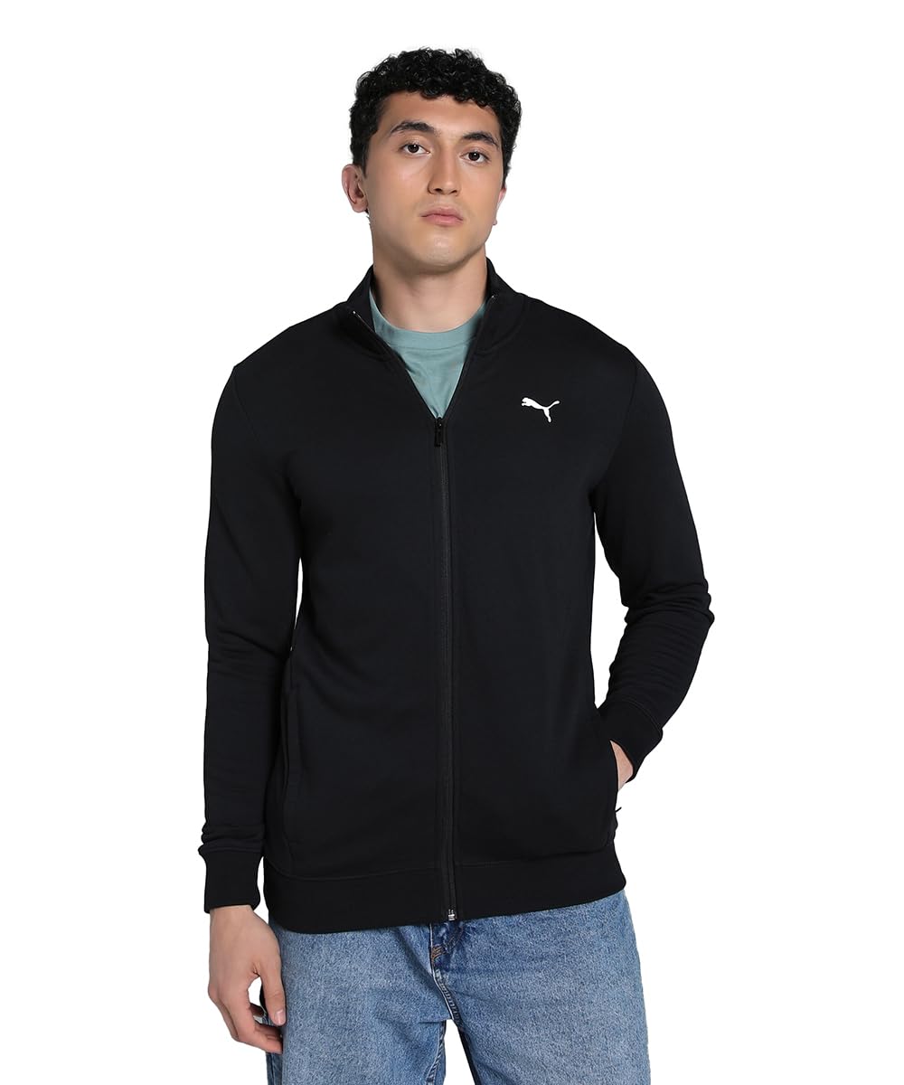 Puma Men Full Sleeve Polycotton Full Zip with Pocket Solid Men’s Sports Track Jacket