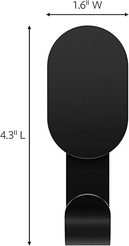 Miniatura 2 de 3M CLAW 25 libras. 2 ganchos negros para paneles de yeso y 2 ganchos adicionales para fotos, solución pesada para colgar mochilas, chaquetas, fotos