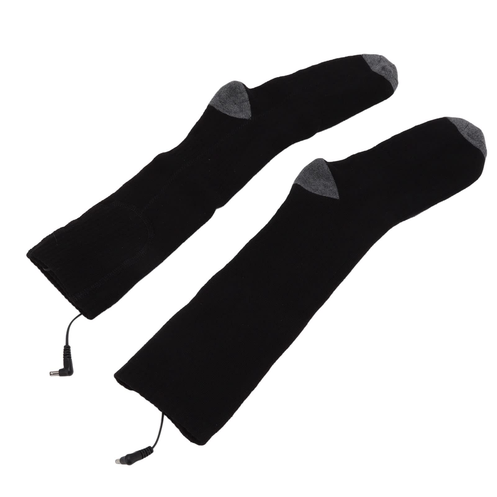 Smart Heating Socks, Foot Thermal Electric Heated Stockings, Winter Cold Electric Socks, Black, with Carbon Fiber Heating Wire, 3 Temperature Modes, 2200mAh Battery, for