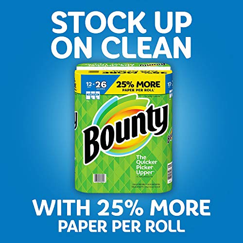 Bounty Select-a-Size Paper Towels, White, 12 Huge Rolls = 26 Regular Rolls