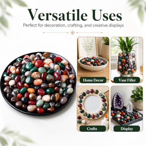 Image of Polished Ocean Jasper Crystal Chips 200 Pcs - 0.3 inch 10 oz Tumbled Stone Chips Quartz Crushed Sea Glass Stones Healing Reiki Crystal Making Home Decoration,0.3 inch inches