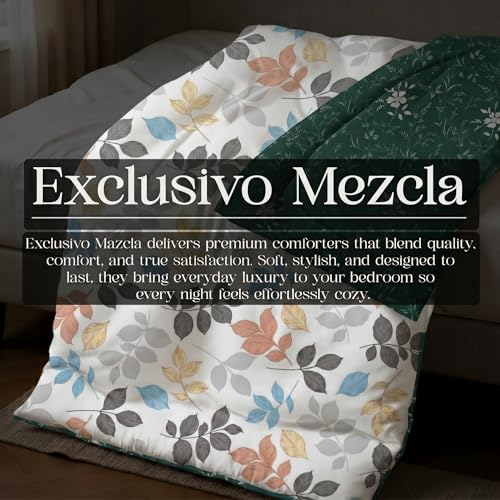 Image of Utopia Bedding Microfiber AC Comforter for King Size 220x240 cm - Lightweight, Skin-Safe & Hotel-Style Quilted Blanket with Floral Print White