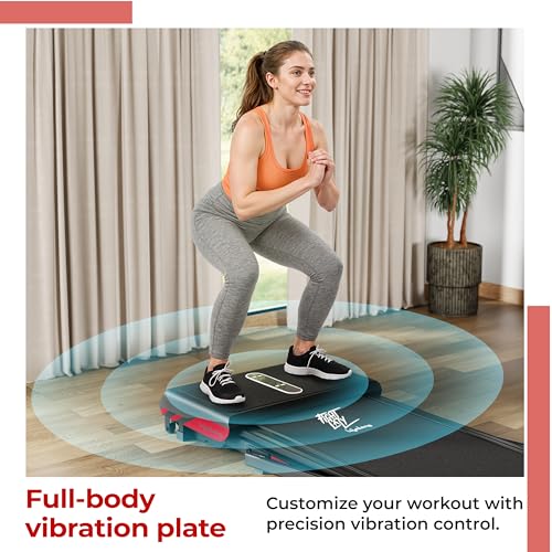 Image of Lifelong FitPro Treadmill | 4 HP Motor | Vibration Plate | LED Display | Foldable Design | Remote Control | 110 Kg Max Weight | 8 Km /h Speed | Anti-Slip Belt | Home Gym Equipment LLTM180