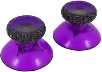 Analog Stick Thumbsticks Joystick Cap for Xbox One Controller Mushroom Cap Rubber Cover Clear Purple