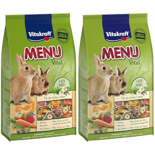 Vitakraft Menu Premium per Coniglio Nano, 1kg (Confezione da 2)