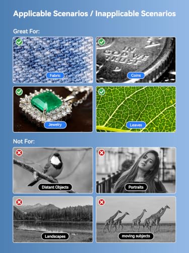 Image of Phone Microscope 200X with LED Light & CPL Filter, Pocket Microscope Camera Attachment for iPhone & Android, No App Needed, STEM Science Gift for Kids, Coin, Jewelry, Plants, Small Objects Inspection