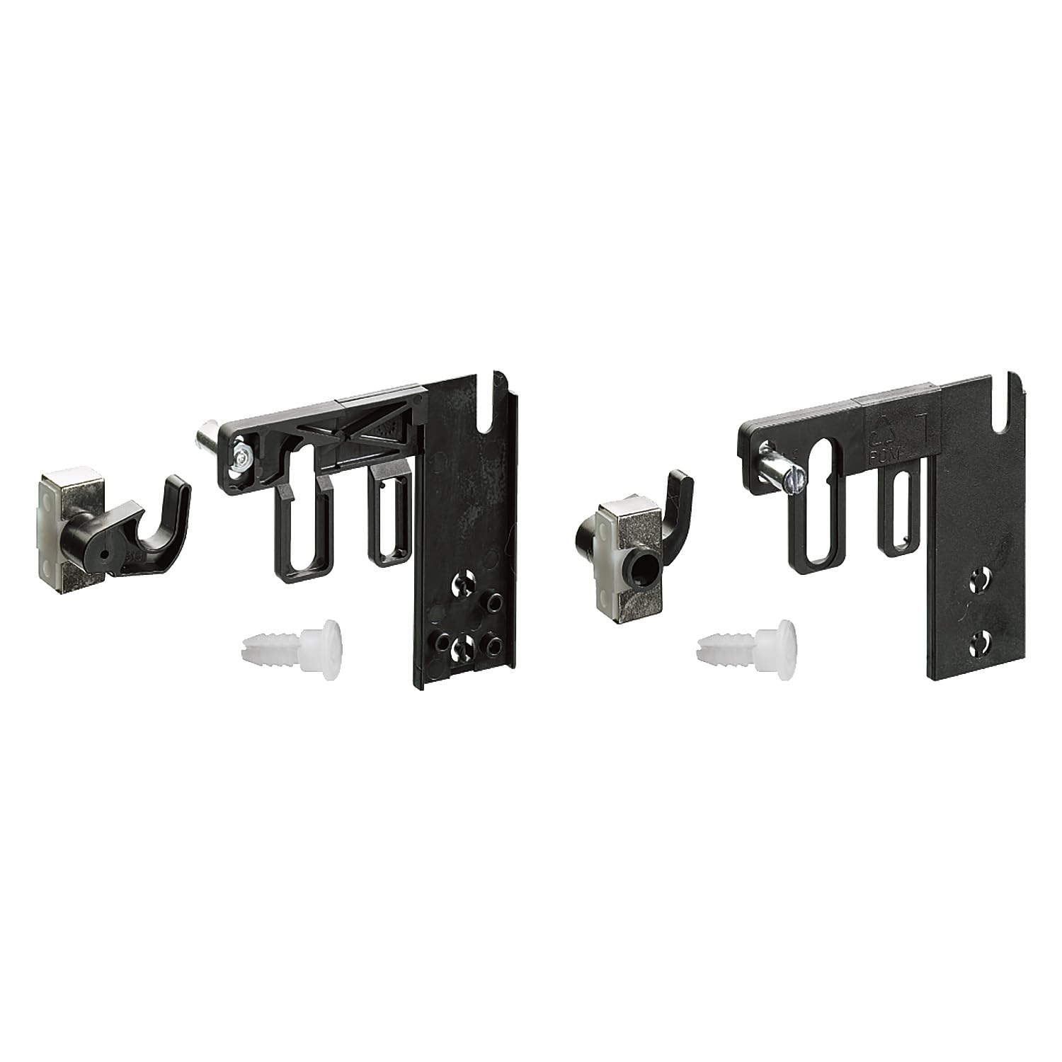 Hettich 9078663 Systema Top 2000-Conexión para Cerradura de Armario, Plata