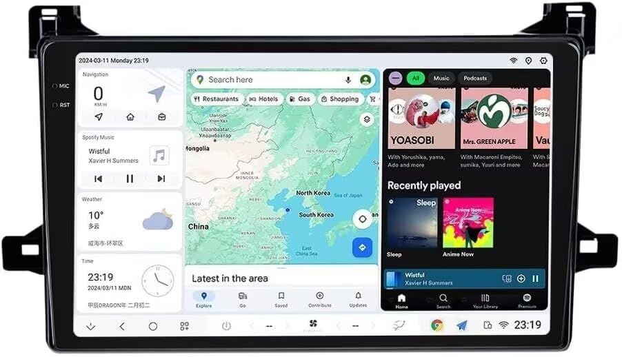 Amazon.com: MekedeTech DUDUAUTO DUDU5 Android Screen for Toyota