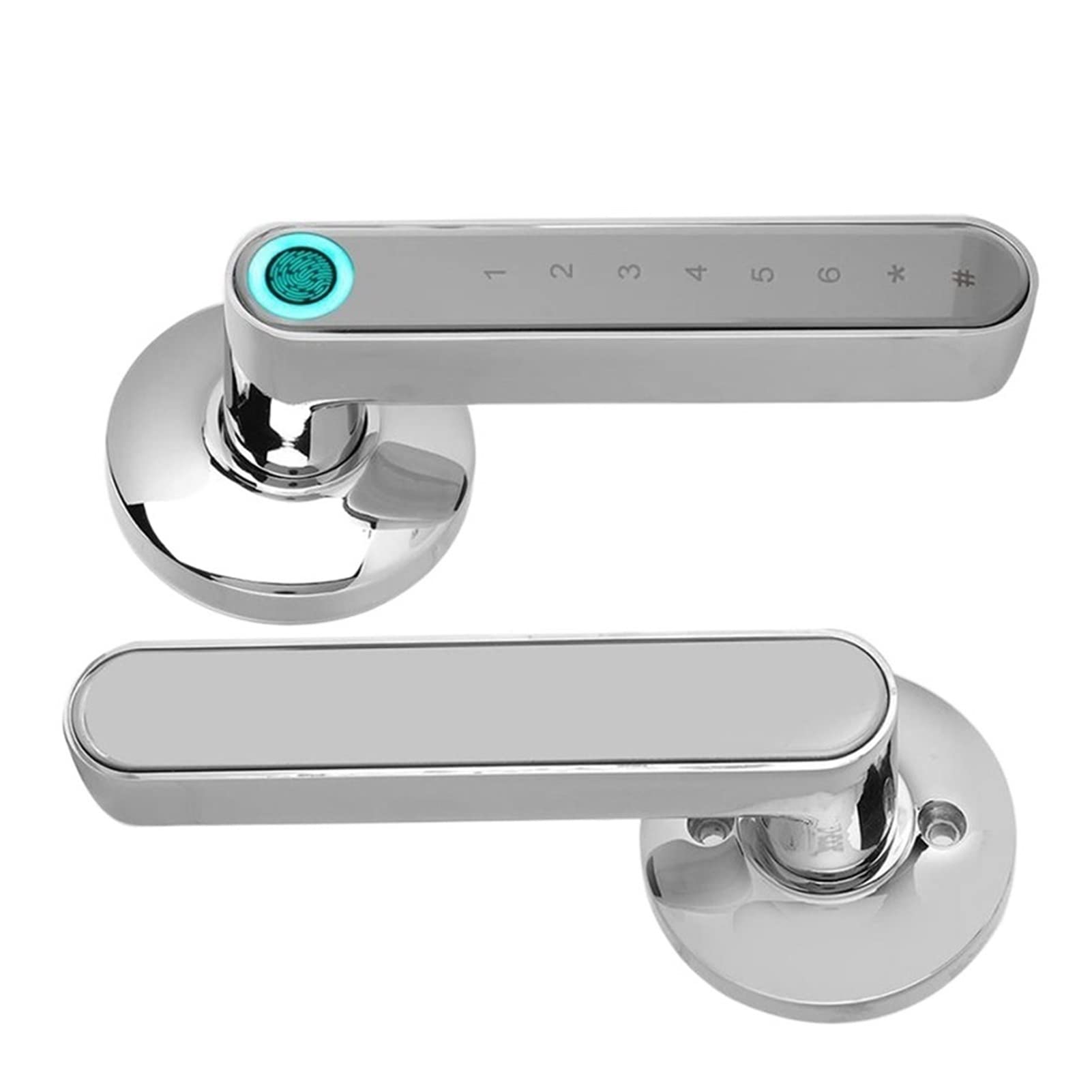 Smart Biometric Fingerprint Door Lock Code Telefono App Bluetooth One Time Codice Dynamic Code Dinamico Sblocca Log della porta della porta in legno(Kit3)