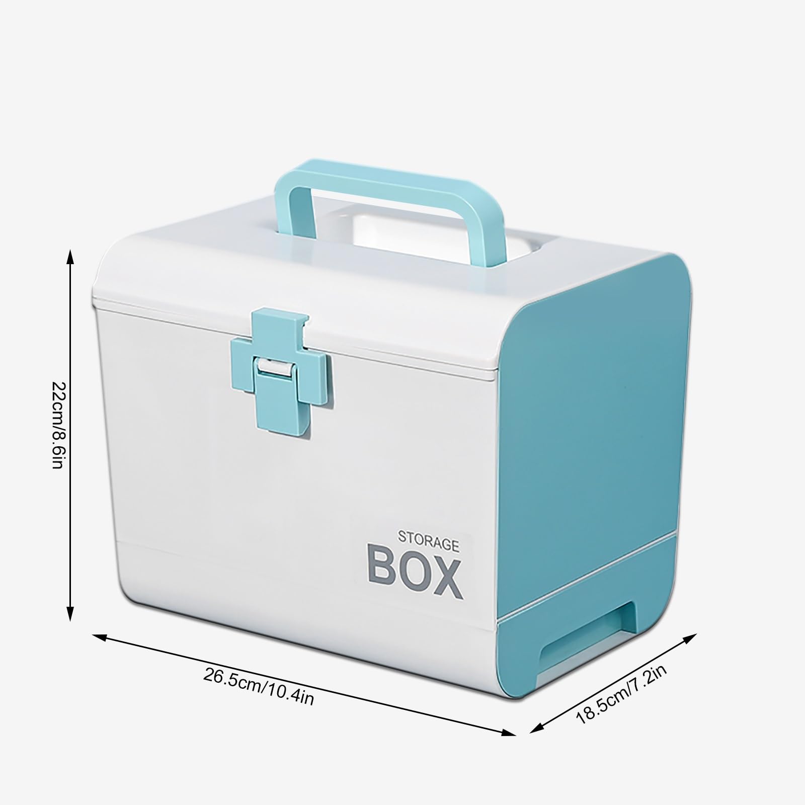 Botiquin Vacio, kit Primeros Auxilios, Neceser Medicamentos Viaje, caja Botiquin Vacia, caja Médica de Emergencia para el Hogar, caja de Almacenamiento de Medicamentos de gran Capacidad para el Hogar(