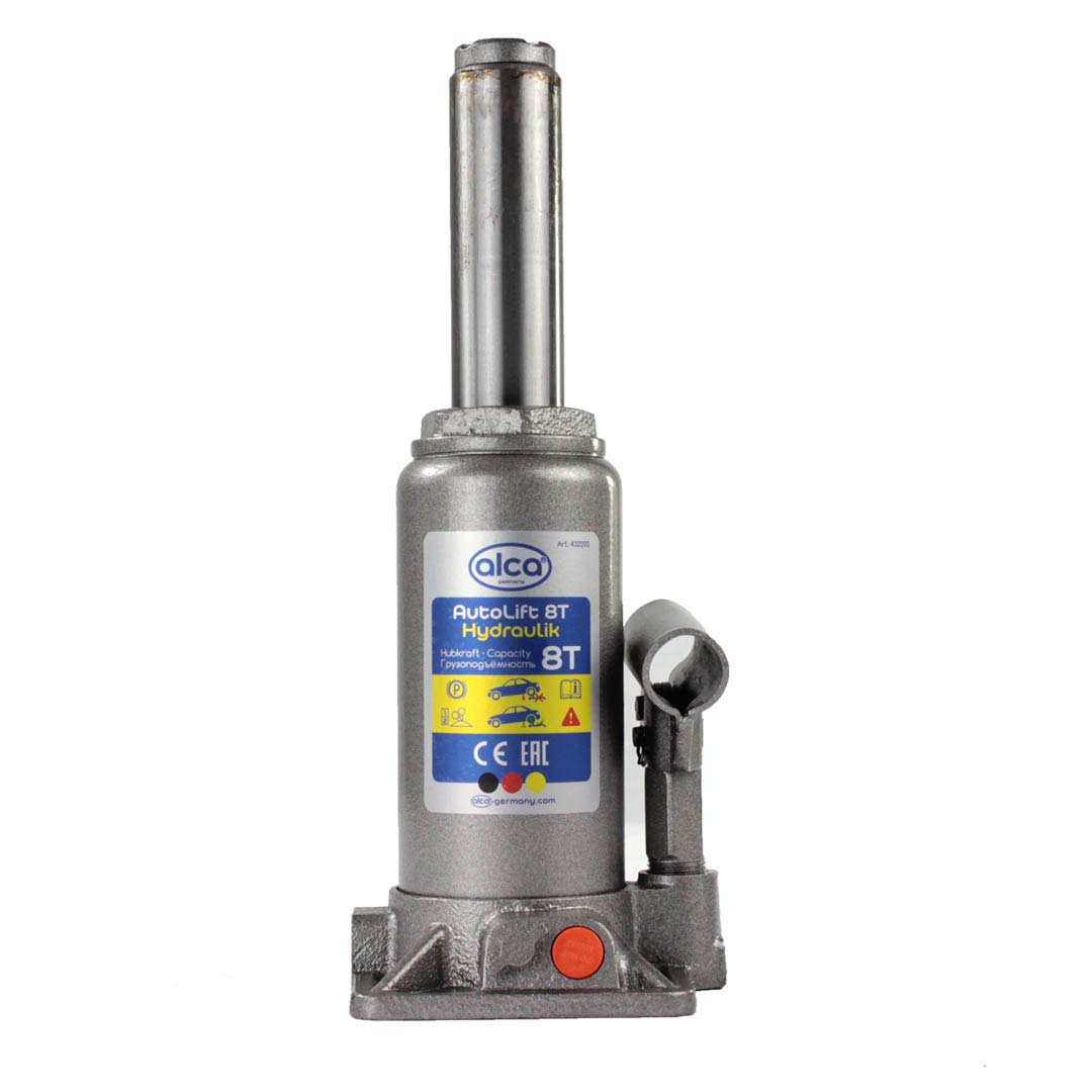 Alca Germany 8 ton hydrauliczny podnośnik do butelek stojak do podnoszenia samochodu/van/łodzi/przyczepy kempingowej