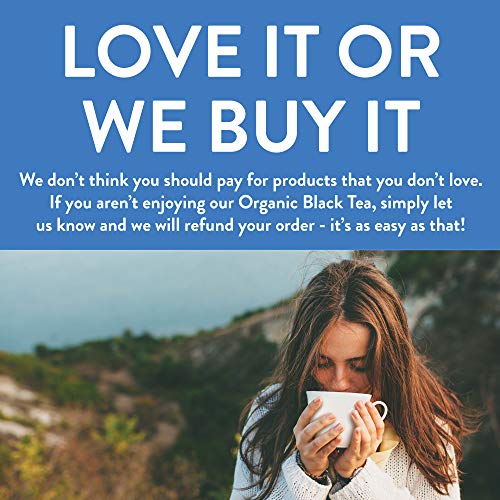 Organic Black Tea Bags | 100 Tea Bags | Eco-Conscious Tea Bags In Kraft Bag | Raw From China | By Fgo #TOP6