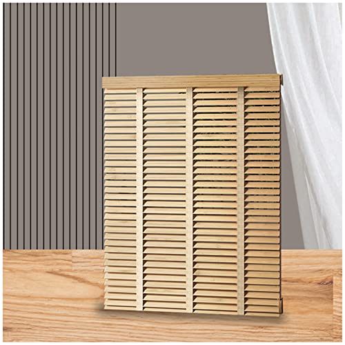 Persianas horizontales, persianas venecianas de madera maciza, persianas de oscurecimiento de habitación, persianas de ventana de madera, persianas venecianas para el hogar